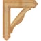Ekena Millwork Funston Arts & Crafts Rough Sawn Bracket, Western Red Cedar, 6"W x 28"D x 32"H BKT06X28X32FST03RWR - alternate 2